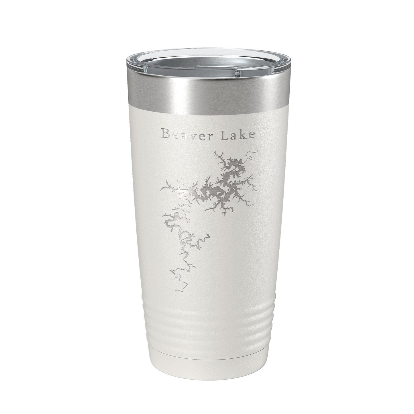 Beaver Lake Map Tumbler Travel Mug Insulated Laser Engraved Coffee Cup Arkansas 20 oz-1