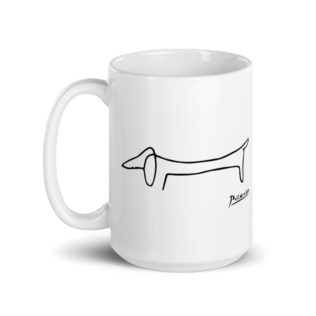Pablo Picasso Dachshund Dog (Lump) Artwork Mug-4